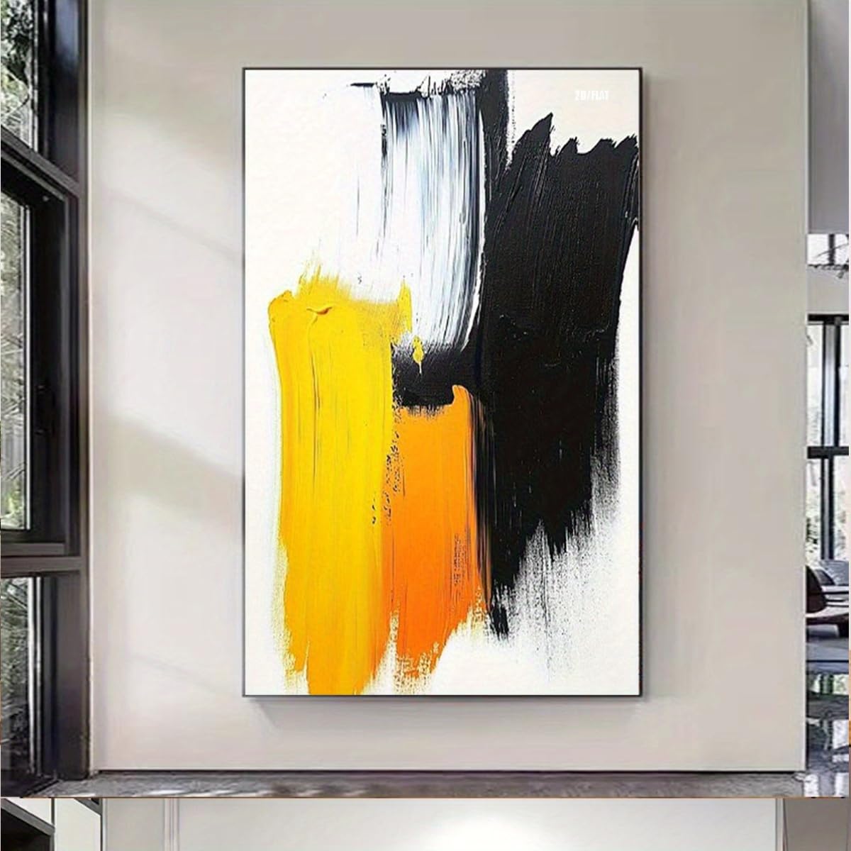 IHHGNB Modern Abstract Art, Where Black And Golden Posters and Prints Wall Art Decor for Living Rooms Offices(40x60cm(16x24in)/No frame)