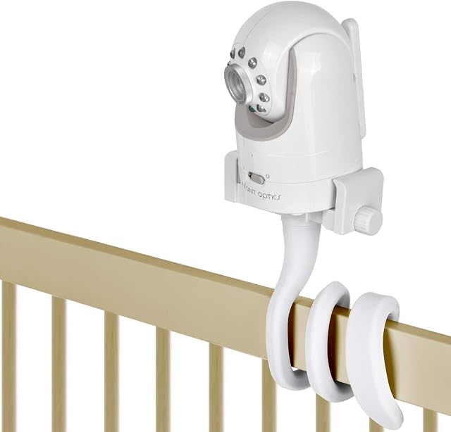 Tablette de caméra de montage pour bébé Moniteur compatible avec les optiques pour nourrissons DXR 8 & DXR-8 Pro et la plupart des autres moniteurs de bébé, Support universel de caméra pour bébé avec une connexion filetée 1/4,Attaches à étagères de lit bébé