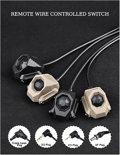 Miniatura 9 de okyass Interruptor de presión de activación remota con botón modular táctico para SF M300 M600 PEQ15PEQ DBAL serie NGAL luz de arma y linterna