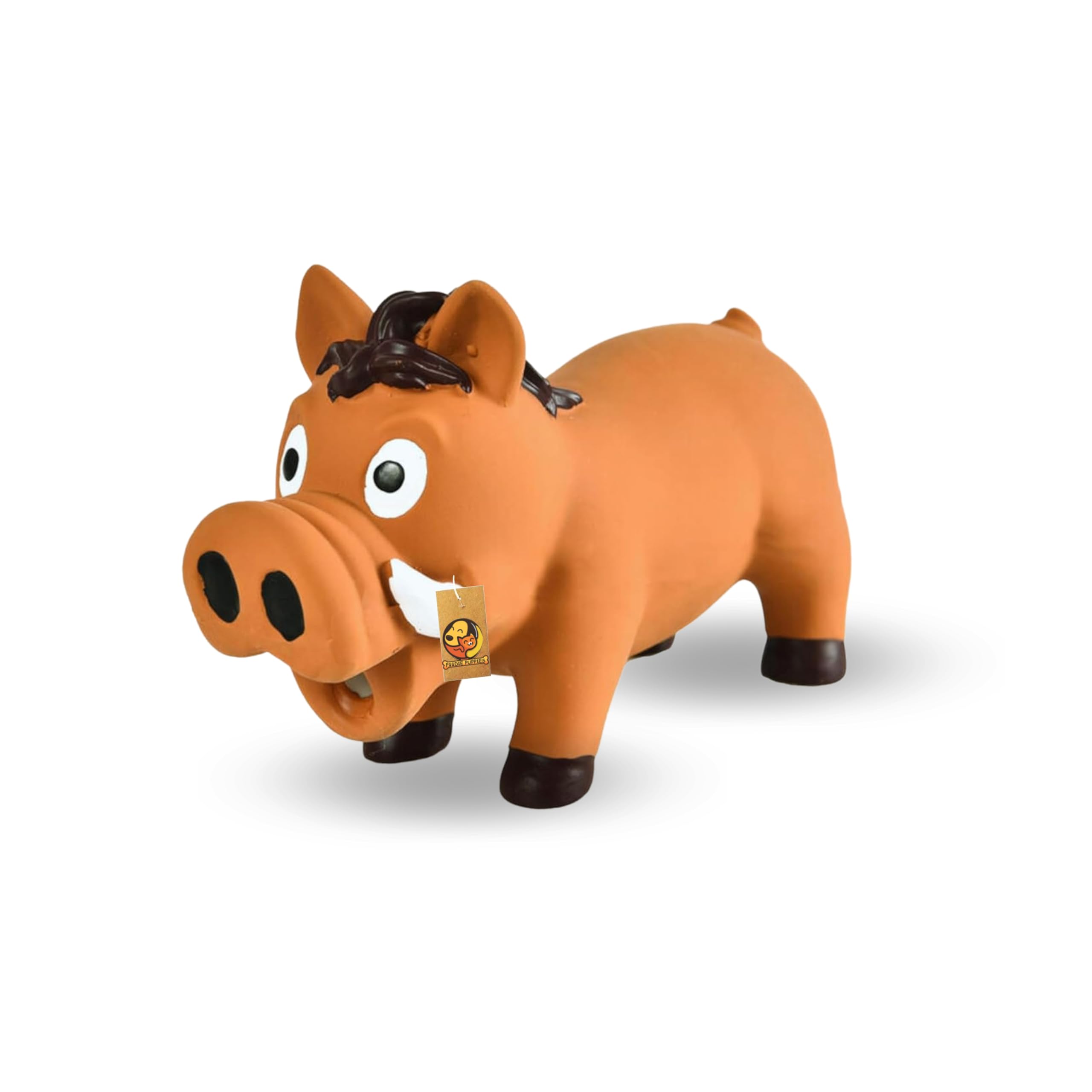Foodie Puppies Dog Squeaky Chew Latex Rubber Toy - (Brown Warthog) | for Small Dogs & Puppies | Durable, Soft, Animal Design, Fetch & Chew Safe Play Toy | Reduce Separation Anxiety (Size: 14.5cm) (B0D8J2MY9B) Amazon Price History, Amazon Price Tracker