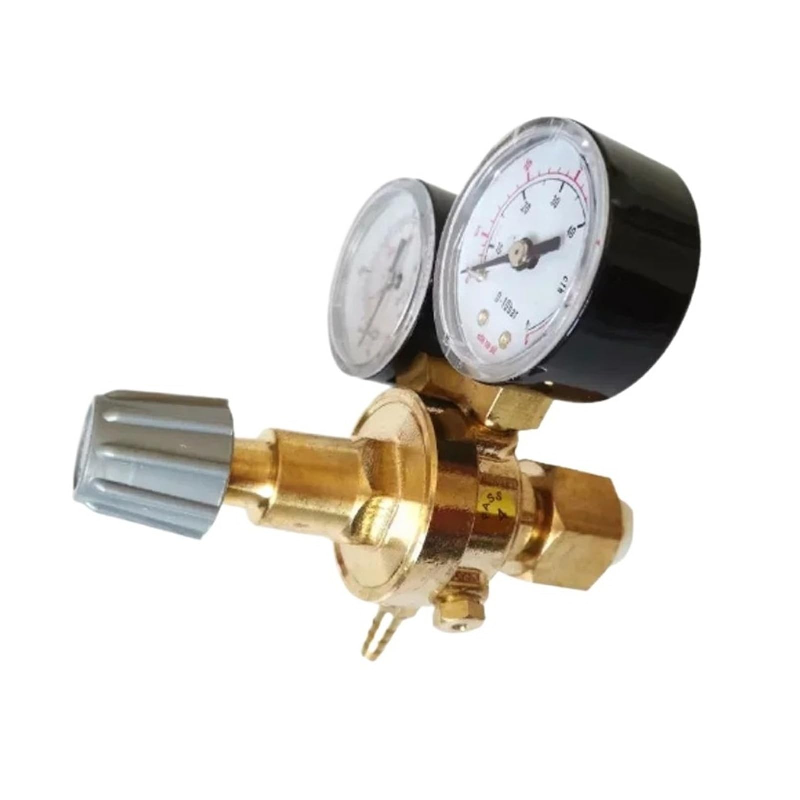 Détendeur cuivre W21.8 anti-fuite avec manomètre pour bouteille argon CO2