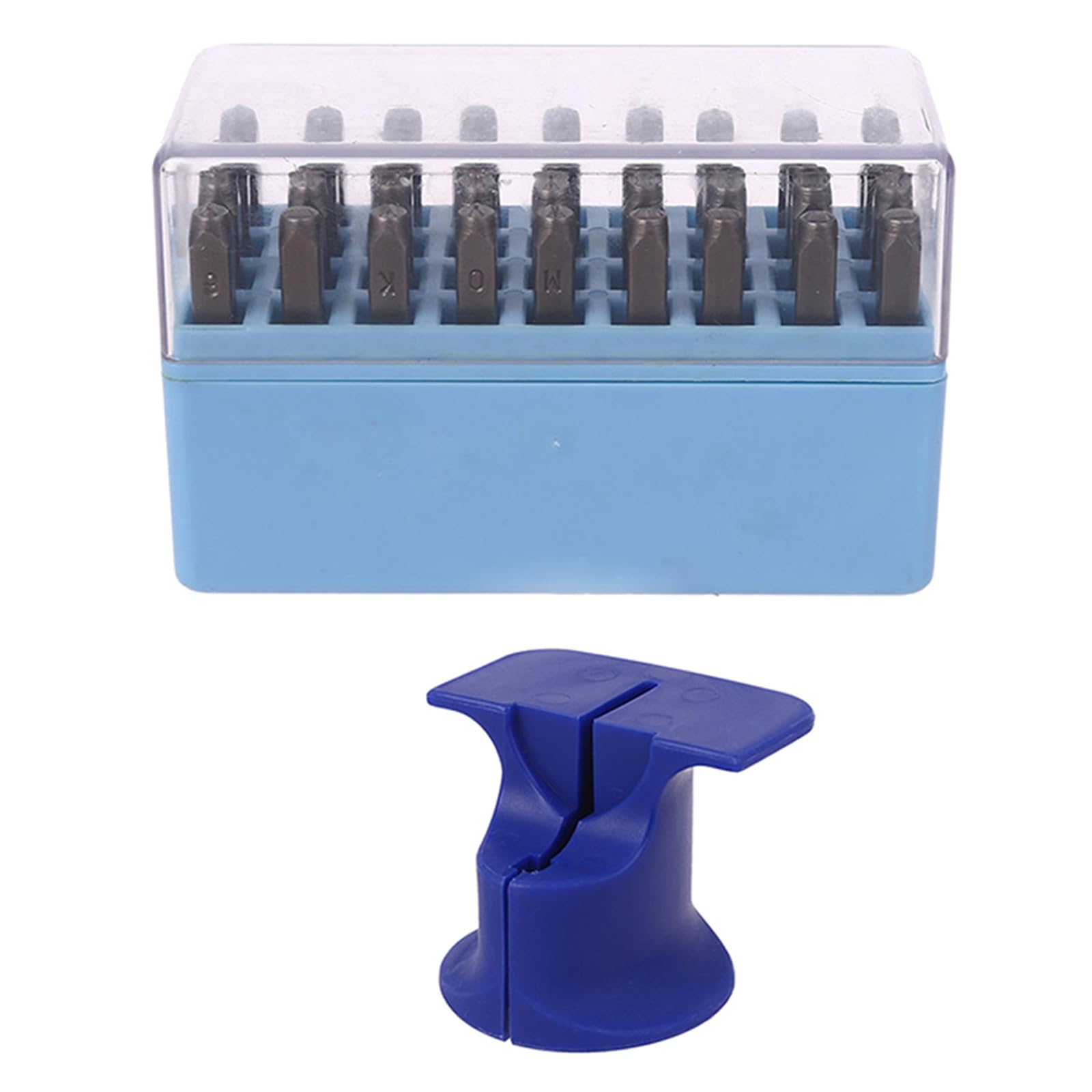 Set di timbri professionali in metallo, set di timbri con numeri e lettere, strumenti di stampa, accessori per progetti di timbro in metallo, supporto rotondo per timbri