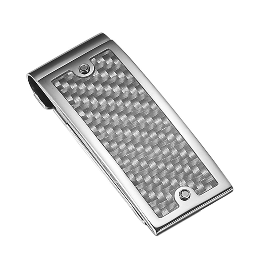 Caseti Karen Silver Carbon Fiber Money Clip