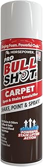 - Bull Shot Carpet Spot & Stain Remover, AS SEEN ON TV, Made In USA, Just Point & Spray, Stain-Lifting Foam-Action, Pet Stains & Odors, Coffee, Soda, Wine, Grease, New & Old Stains & More