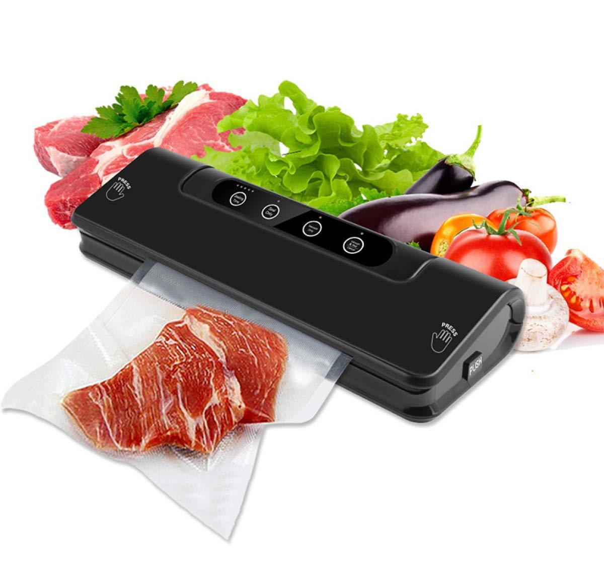 Confezionatrice sottovuoto Macchina per sigillare Alimenti Completamente Automatica Confezione in plastica per balle Macchina per conservare Il Fresco con modalità di umidità secca