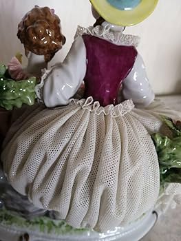 陶器人形 レースドール フィギュリン 【UNTER WEISS BACH】 Amazon.co.jp: 陶器人形 レースドール フィギュリン UNTER WEISS