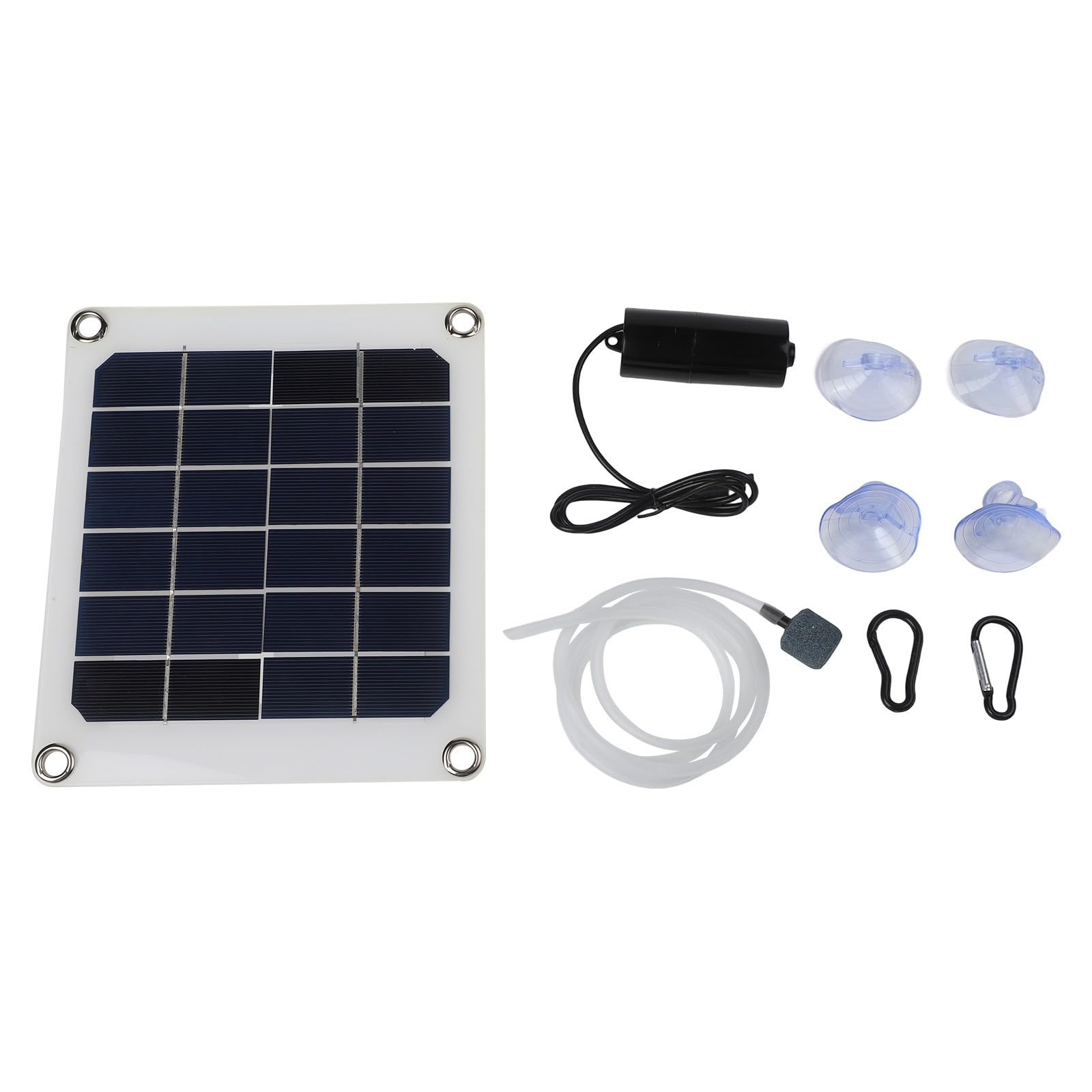 Aeratore solare per stagno, 20 W, monocristallino, pannello solare in silicone, ossigenatore silenzioso, piccolo, per laghetto da pesca all'aperto