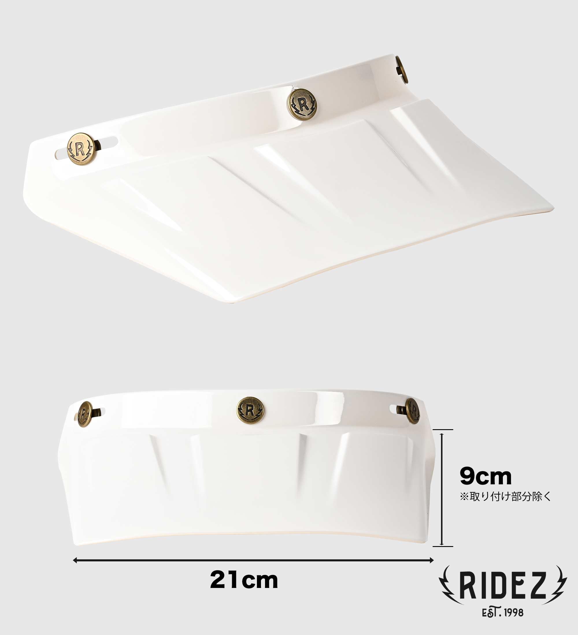 Amazon.co.jp: 【RIDEZ】バイク ヘルメット バイザー おしゃれ 後付け