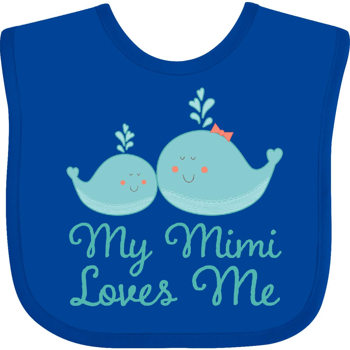 inktastic My Mimi Loves Me Baby Bib