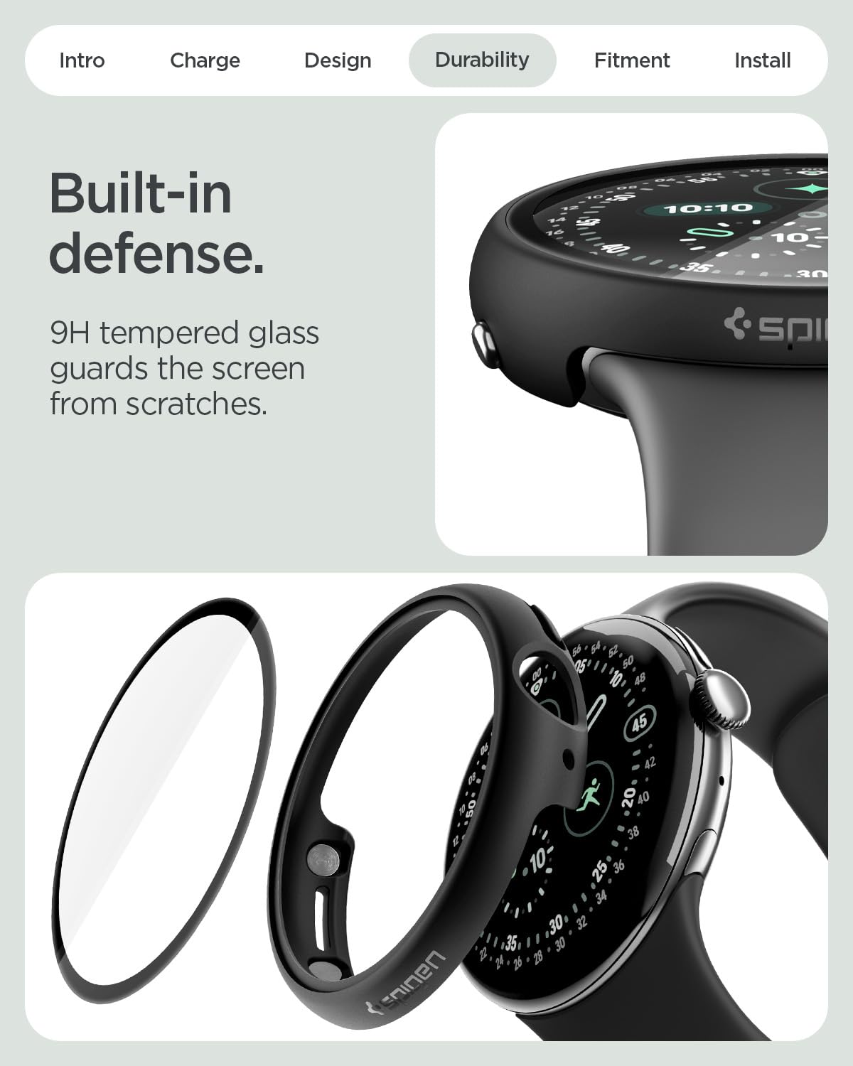 Spigen Thin Fit 360 Case for Pixel Watch 5/4 -5 Spigen Thin Fit 360 Case for Pixel Watch 5/4 -5