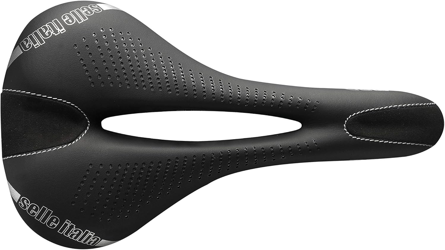 Selle Italia - Sattel für Rennräder, Man Gel Flow, Rail Manganese Rohr Ø 7, Sattel Road Gran Turismus, Fibra-tek, Komfort Gel, Stoßdämpfer