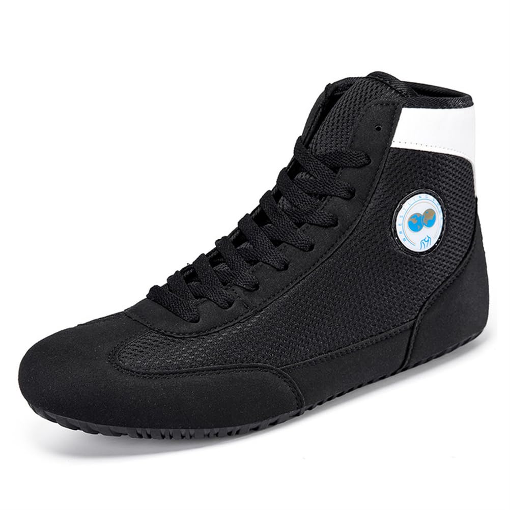 Zapatillas De Boxeo Y Lucha Unisex, Entrenadores De Boxeo De Malla, Calzado Transpirable para Combate, Ejercicio, Fitness Y Artes Marciales, con Cordones