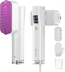 Sundu Ferro A Vapor Para Roupas, Vaporizador Portátil 2 Em 1 Viagem, 20 Minutos De Contínuo, Reservatório Água 100 Ml, Luvas Passar Vapor, Leve 1000 W E Doméstico (Branco)