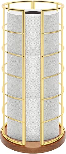 NearMoon Soporte organizador de papel higiénico, almacenamiento independiente de 3 rollos de pañuelos, accesorio de baño de metal, soporte de rollo