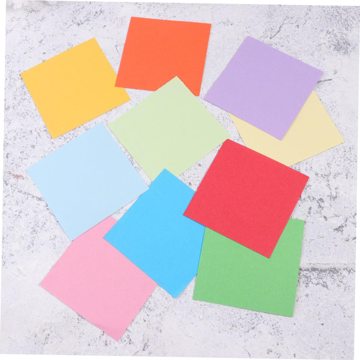 HOMSFOU 2000 Stück Bastelpapier Doppelseitiges Origami Faltpapier Farben Quadratische Papierblätter für Diy Projekte und Kreative Bastelideen