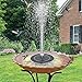Produktbild Solar Springbrunnen, Solarbrunnen Solarpanel, Bunte LED-Lichter Solarteichpumpe, Gartenwasserpumpe, Solarschwimmbrunnenpumpe mit 6 Effekten, für Teich, Pool, Fischteich, Vogelbad, Garten (3.5W)