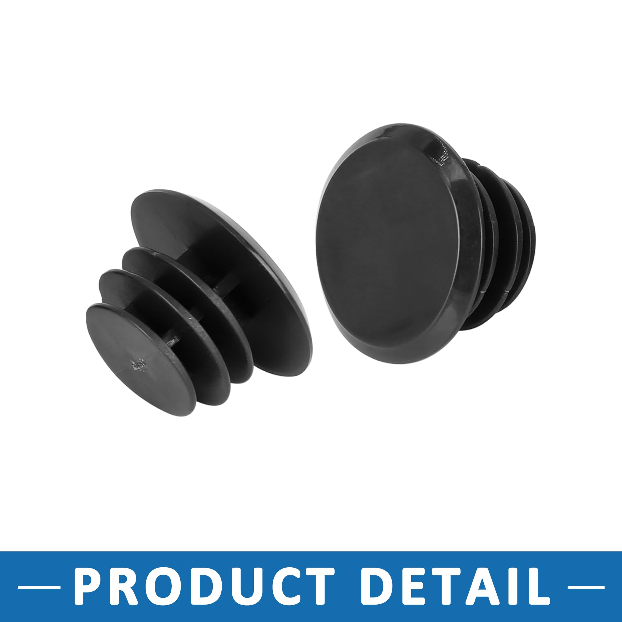 A ABSOPRO Bike Handlebar Bar Plastic End Plugs Caps Locking Grip Set of 6 - Image 4
