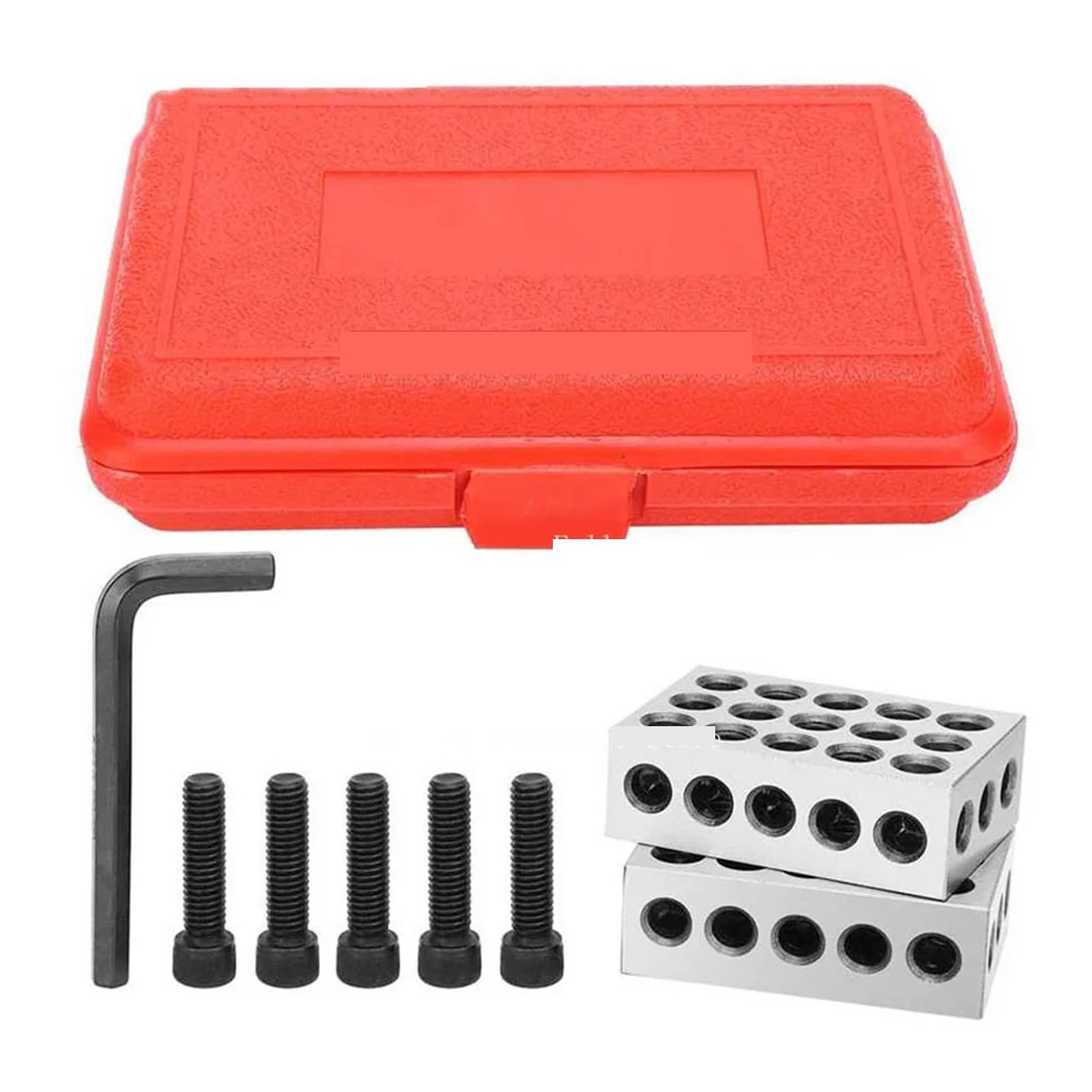 Juego de bloques calibración con almohadillas paralelas precisión 23 orificios (pulgadas/métrico, 25-50-75 mm) Maquinistas y metalúrgicos(25-50 - 75 mm set)