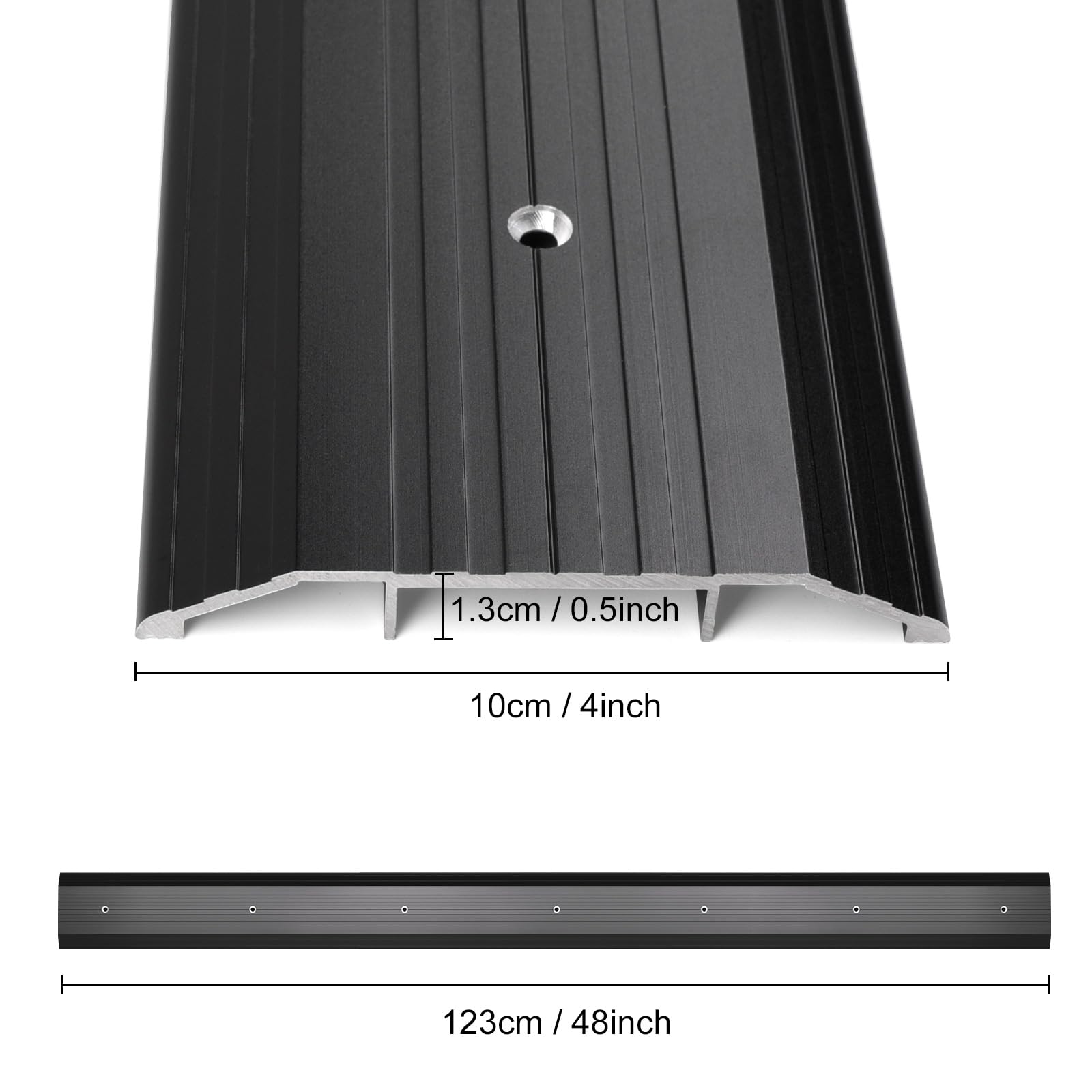 Orechic 4″Wide Sturdy Thicken Aluminum Threshold Strip - Image 2