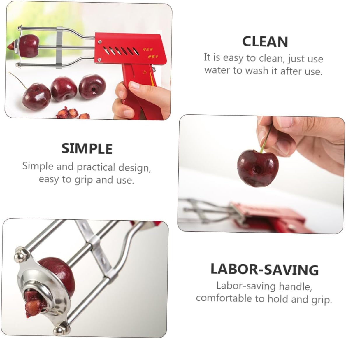 Stainless Steel Fruit Corer Tool Practical Core for Apples Mangoes More Easy to Clean Kitchen Gadget with Labor Saving Handle Essential Fruit Pitter for Effortless