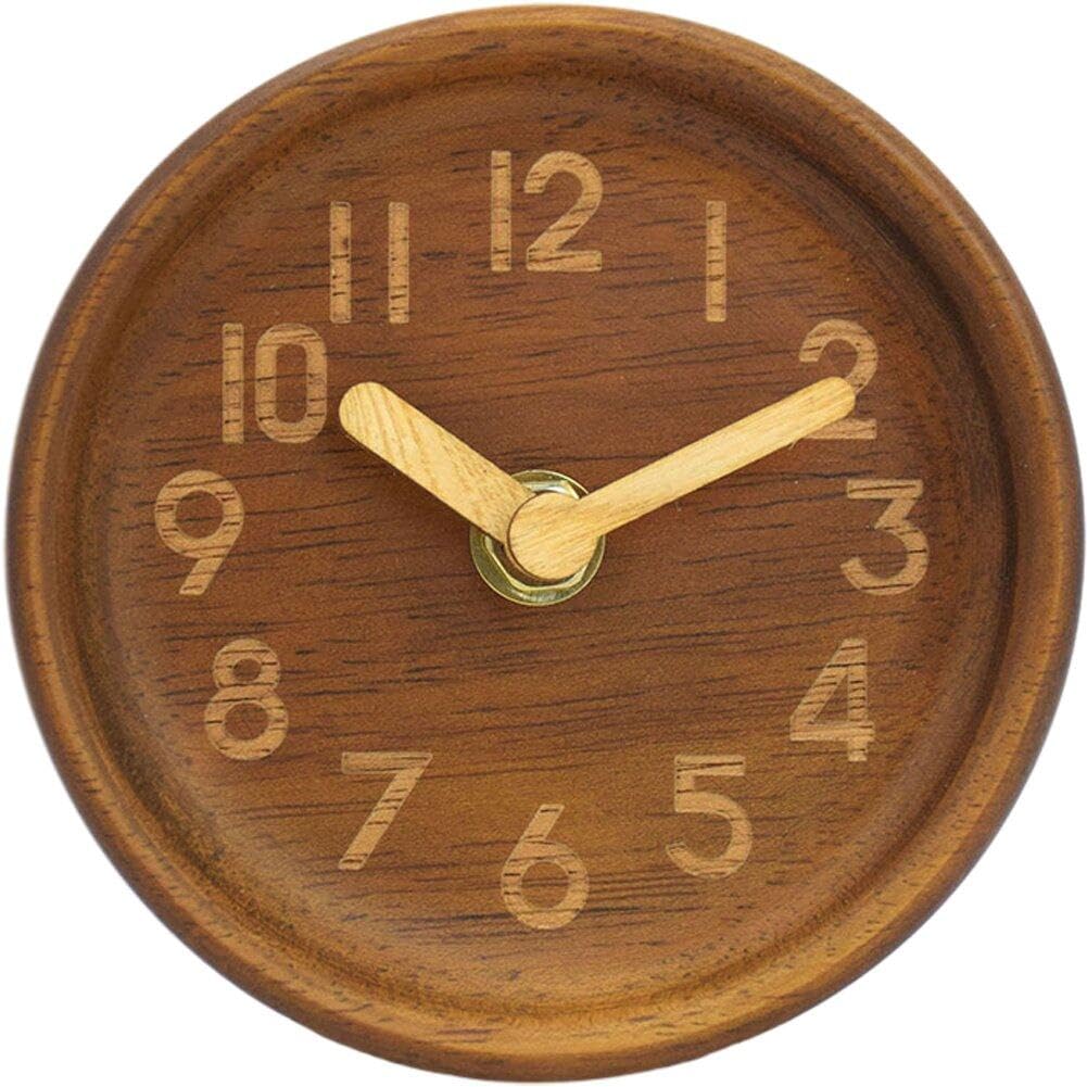 Mesa de escritorio de madera sin ruidos gracias al reloj silencioso