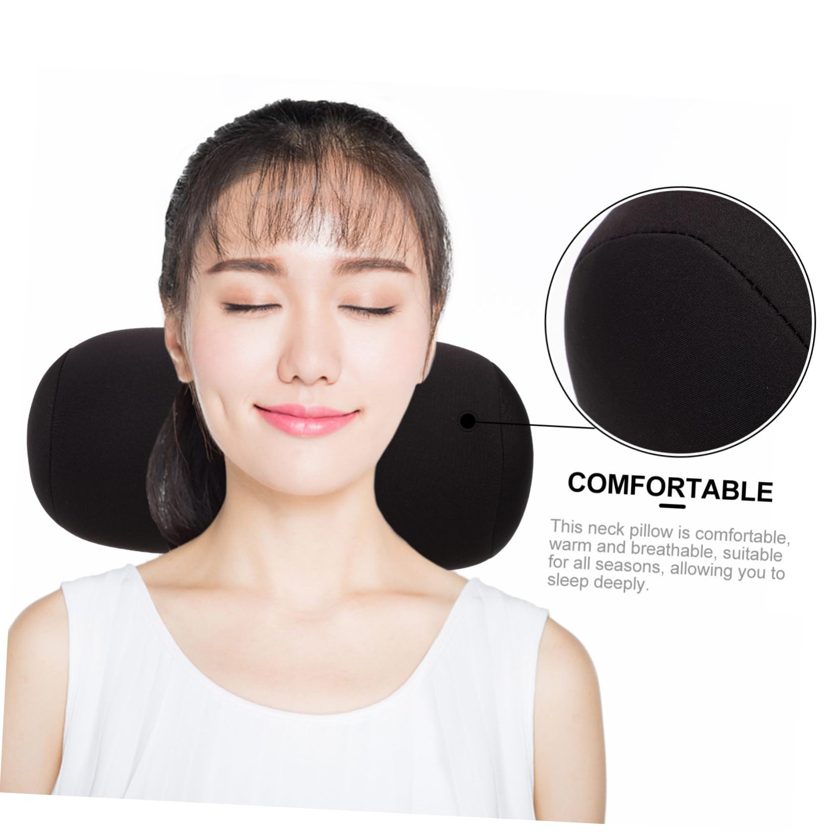 Amosfun 2stücke Nackenstützkissen Hochwertigem Schaumstoff Ergonomisches Design Für Optimalen Schlafkomfort Für Hause Büro Und Unterstützt Die Halswirbelsäule