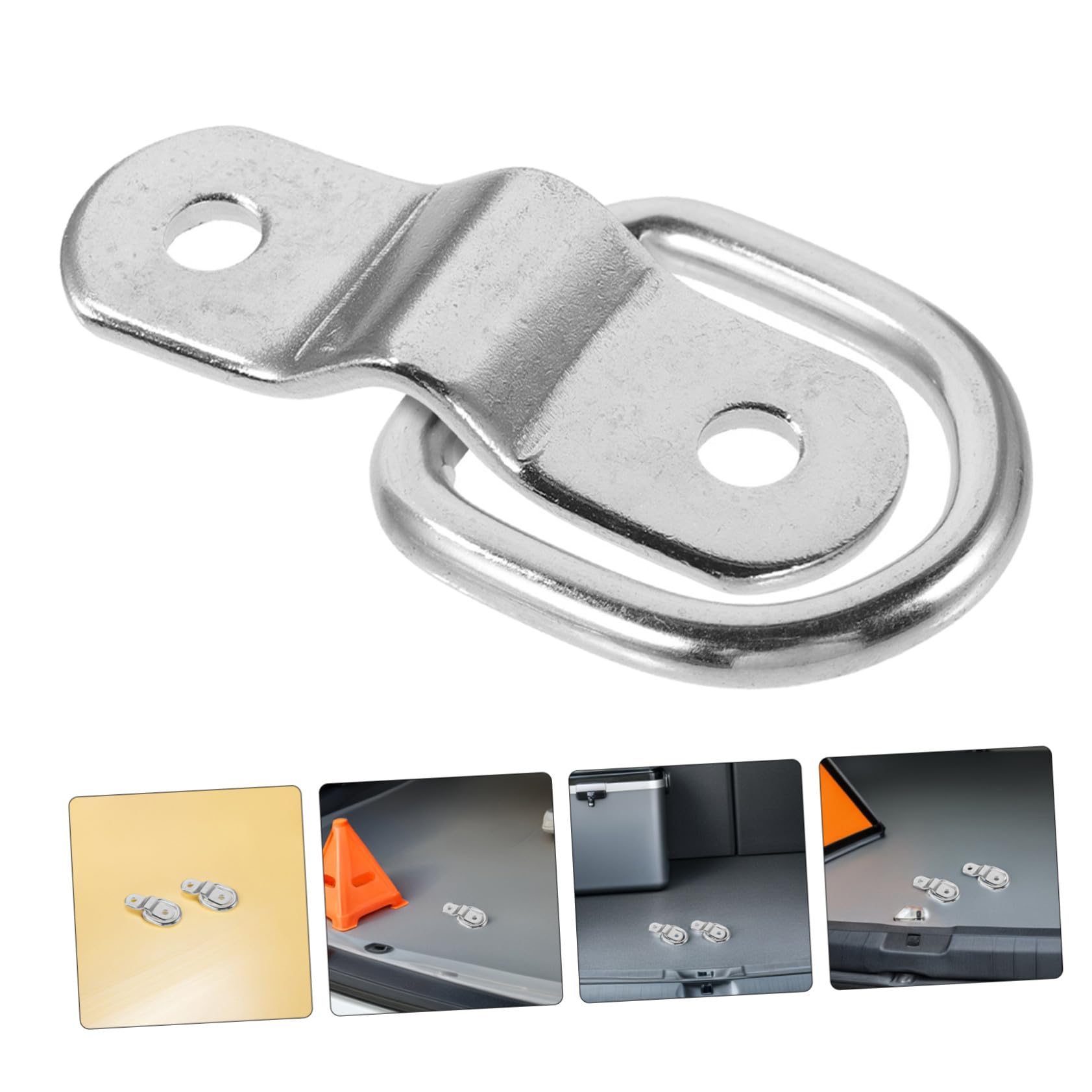 Mikinona 16 Stück Teiliges Heavy Duty D-ring Zurrösen Anhängeranker Zurrösen für Lkw Camper Stabile Verzurrösen zur Ladungssicherung Geschlossenen Ankerpunkten
