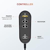 Vista 9 de CooCoCo Masajeador de pies Shiatsu 2 en 1 y masajeador de cuello