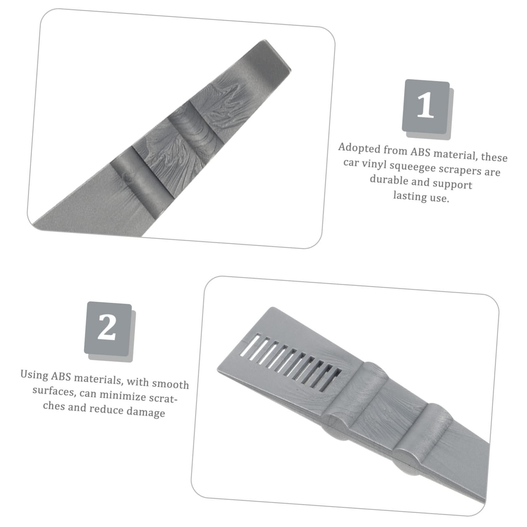 KICHOUSE Car Window Squeegee 5 Pcs Car Vinyl Scrapers Abs Plastic Scraper Tool Safe Easy Bubble- Installation