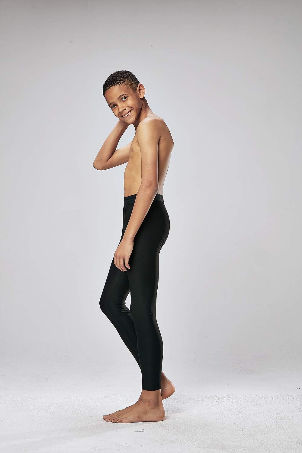 DEVOPS Boys 2~3 Pack UPF 50+ Compression Tights Sport Leggings & Shirt - Image 4
