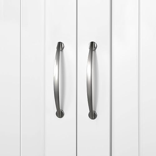 Miniatura 7 de Yaheetech Armario sobre el inodoro, organizador de almacenamiento de baño de doble puerta, estante de inodoro con estante interior ajustable y