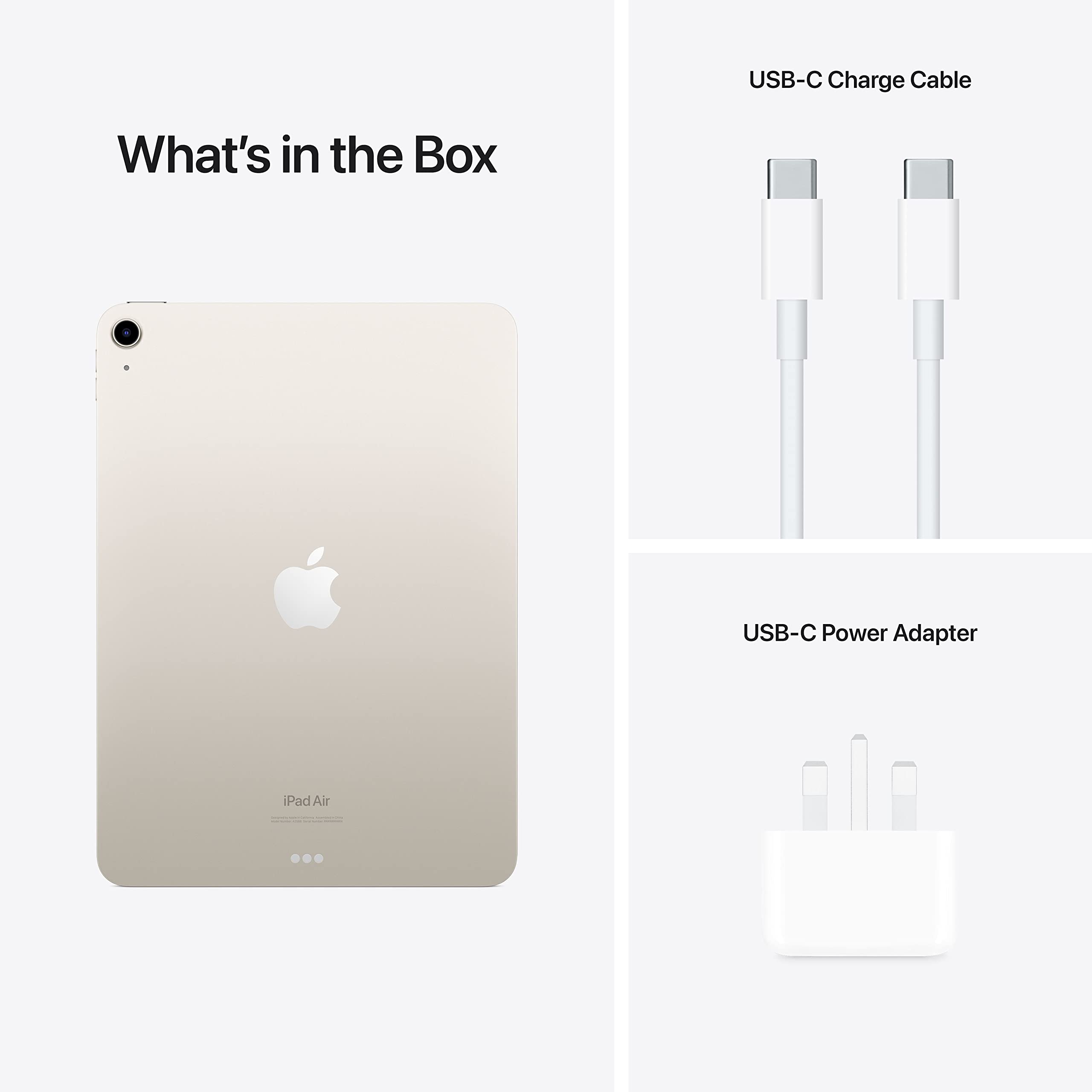 2022 Apple iPad Air (10.9 inch, Wi-Fi, 64GB) - Starlight