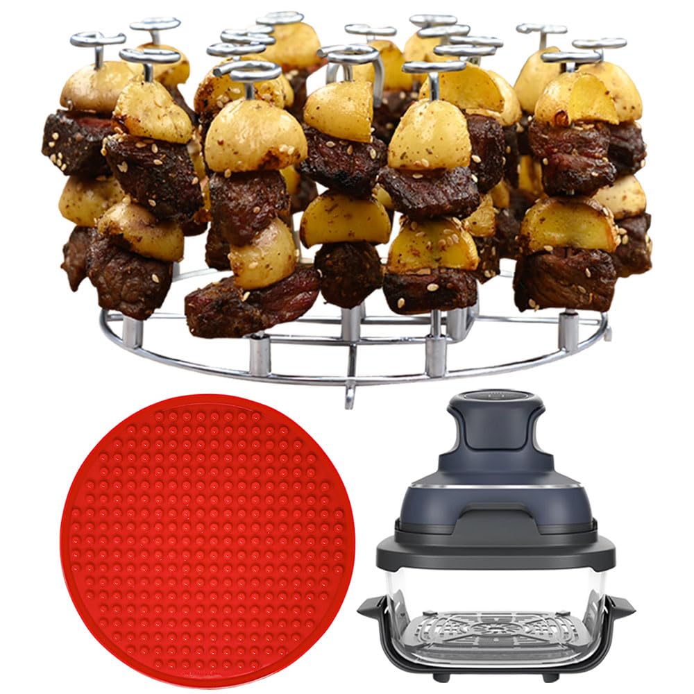 Amazon.com: Air Fryer Skewer Rack and Silicone Liner for Ninja