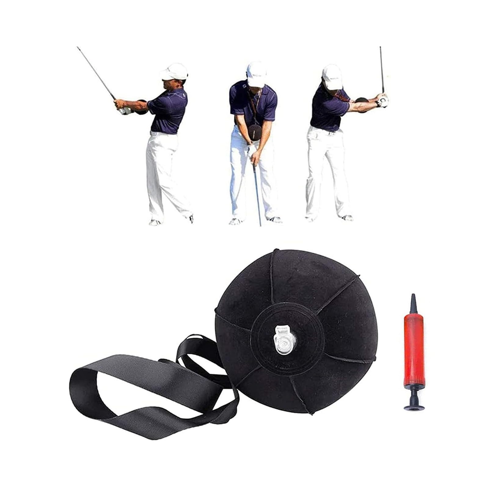 Smart Ball Golf Golf Swing Training Aid Portable Inflatable Tour Striker Smart Ball Posture Correction Beginner Golf Swing Training Assistance