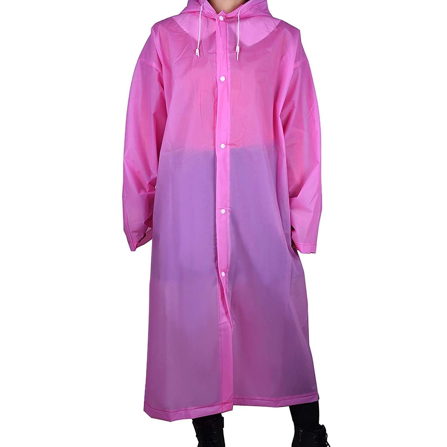 Rain Guard Emergency Rain Poncho with Hood Raincoat for Men And Women One Size Fits All