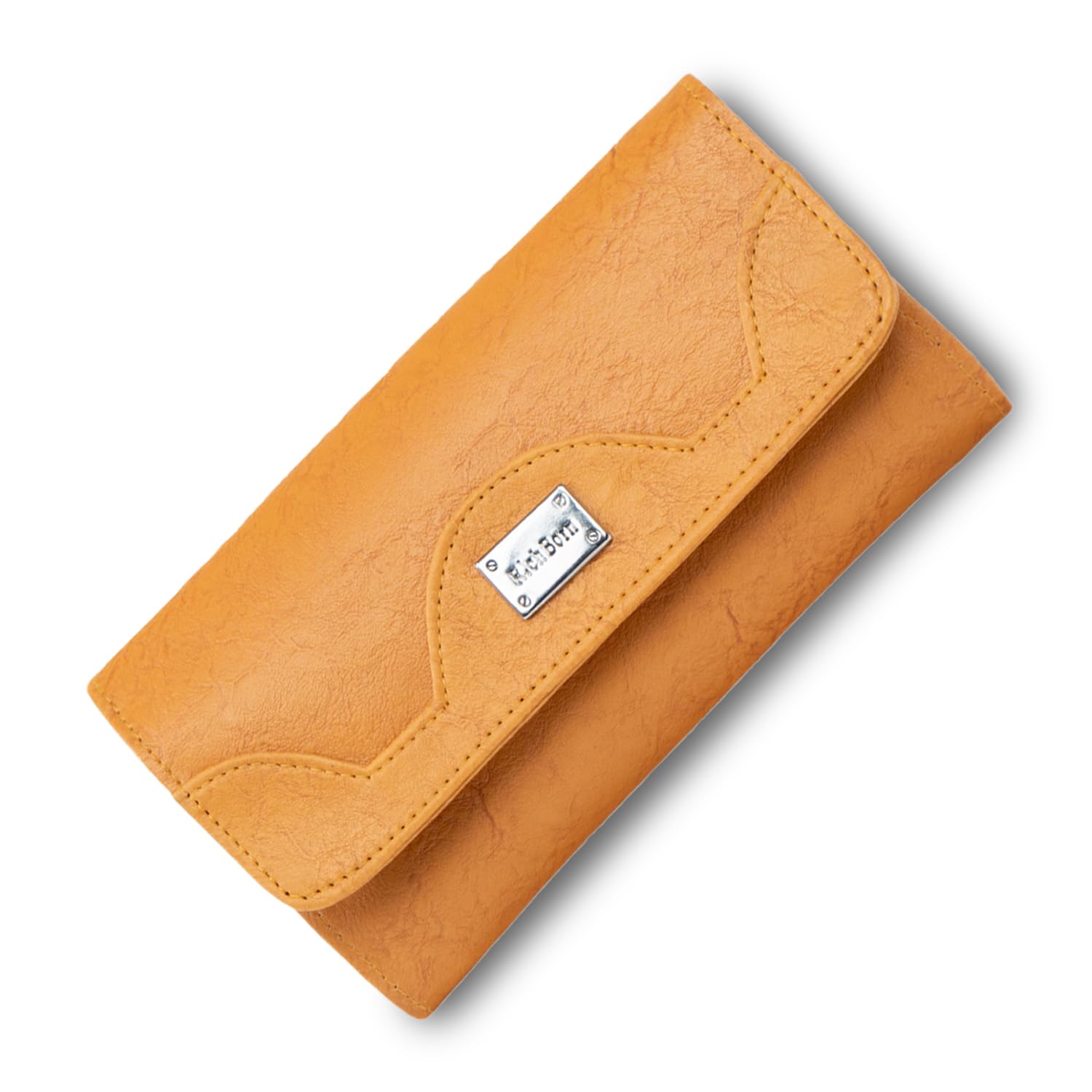 Sleek Crest Women’s Wallet – Premium PU Leather Ladies Wallet, Stylish Purse for Women, Zipper Clutch Wallet, Money Bag for Women, Long Purse with Multiple Compartments (Yellow)-image-13