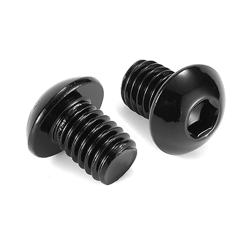 Tornillos de cabeza de botón de 14-20 x 12 pulgadas, 20 tornillos de acero inoxidable 304 18-8, unidad hexagonal Allen, óxido negro por SG TZH (con