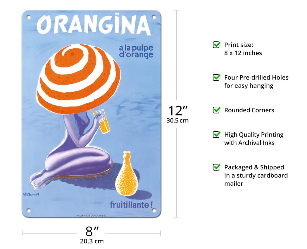 Amazon.com: Pacifica Island Art Orangina - Orange Sparkling Soda