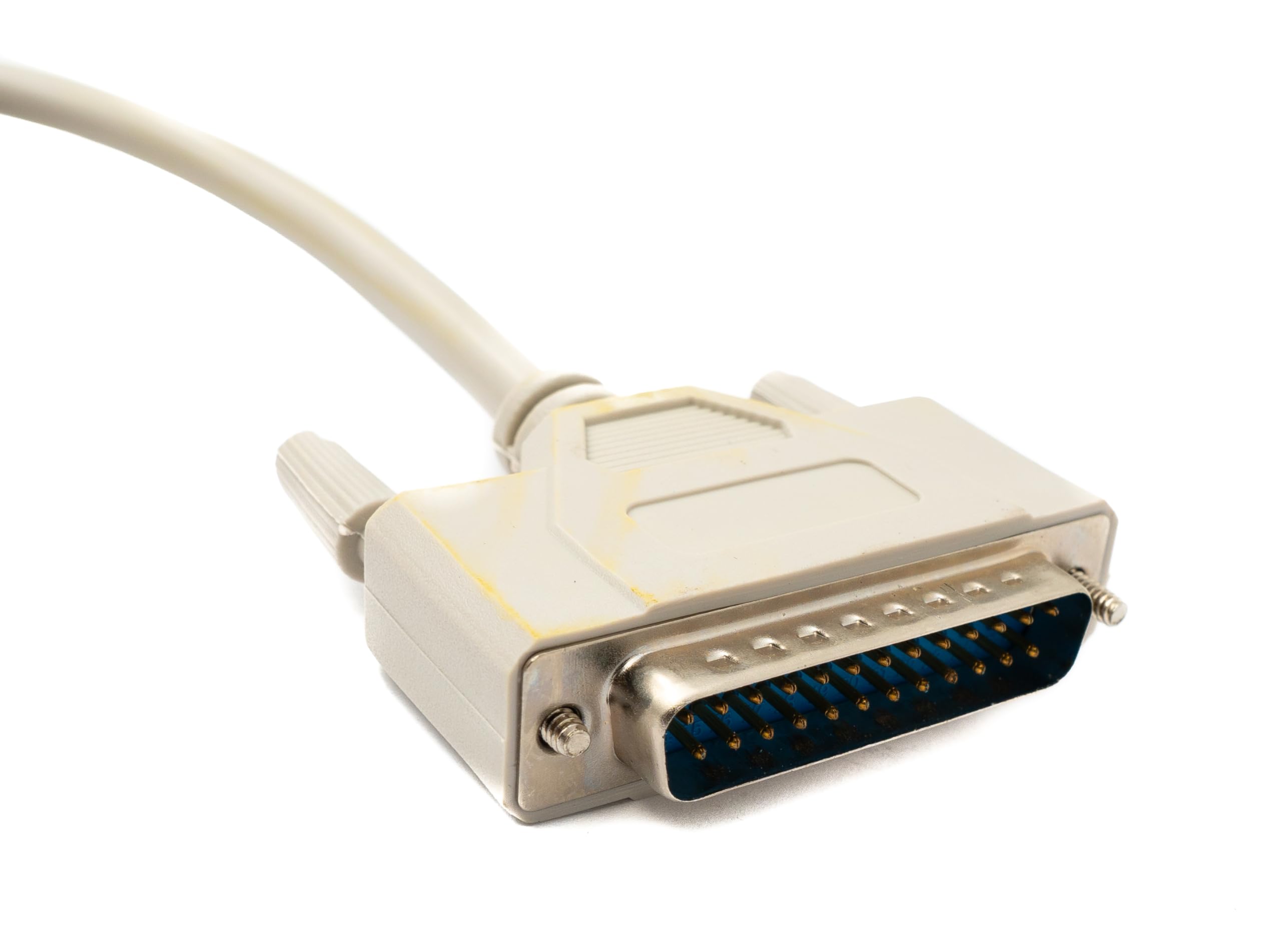 System-S D Sub - Cavo per modem zero, 3 m, 25 pin, maschio a maschio, adattatore RS530, colore: Grigio