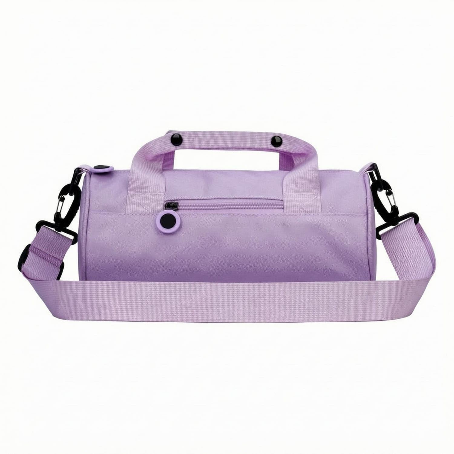 URJIX™ Oxford Cloth Cylindrical Duffel Bag Zippered Style S Purple | Main Compartment Carry Options Detail Purple Style S-image-35