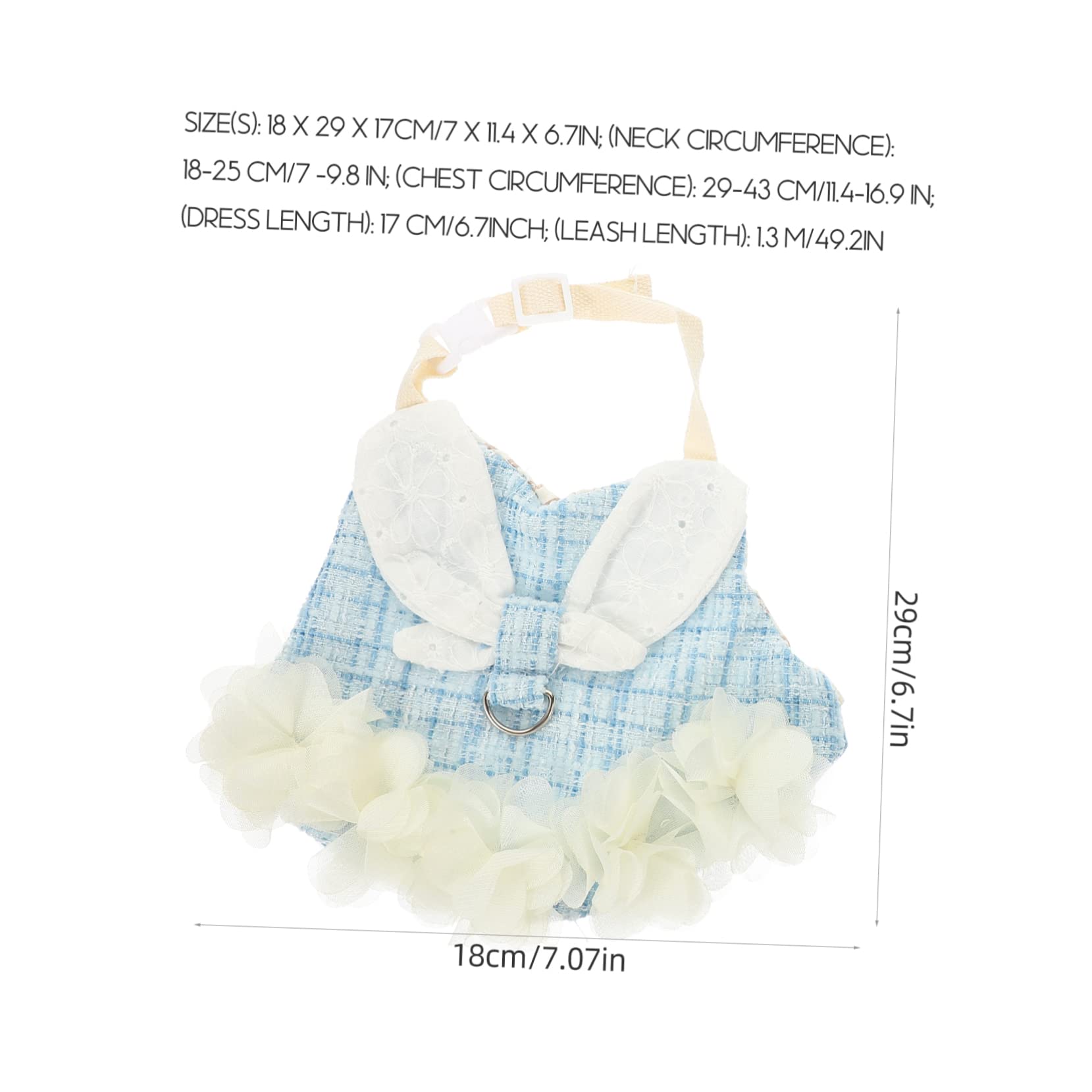 minkissy 3 Sets pet rabbit clothes bunny supplies bunny harness with leash pet rabbit costume Bunny Vest Harness guinea pig outdoor vest Bunny Decorative Dress apparel Xiaoxiangfeng cotton