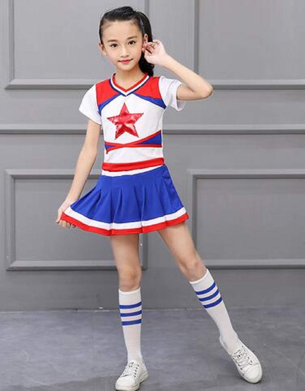 Amazon.co.jp: Grepeace キッズダンス衣装 男の子 女の子 チアガール