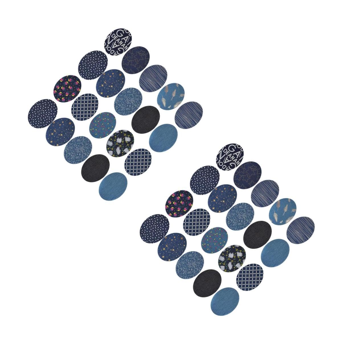 Operitacx 40pezzi Toppe Termoadesive Denim Per Jeans e Abbigliamento Riparazione e Personalizzazione Colore Random