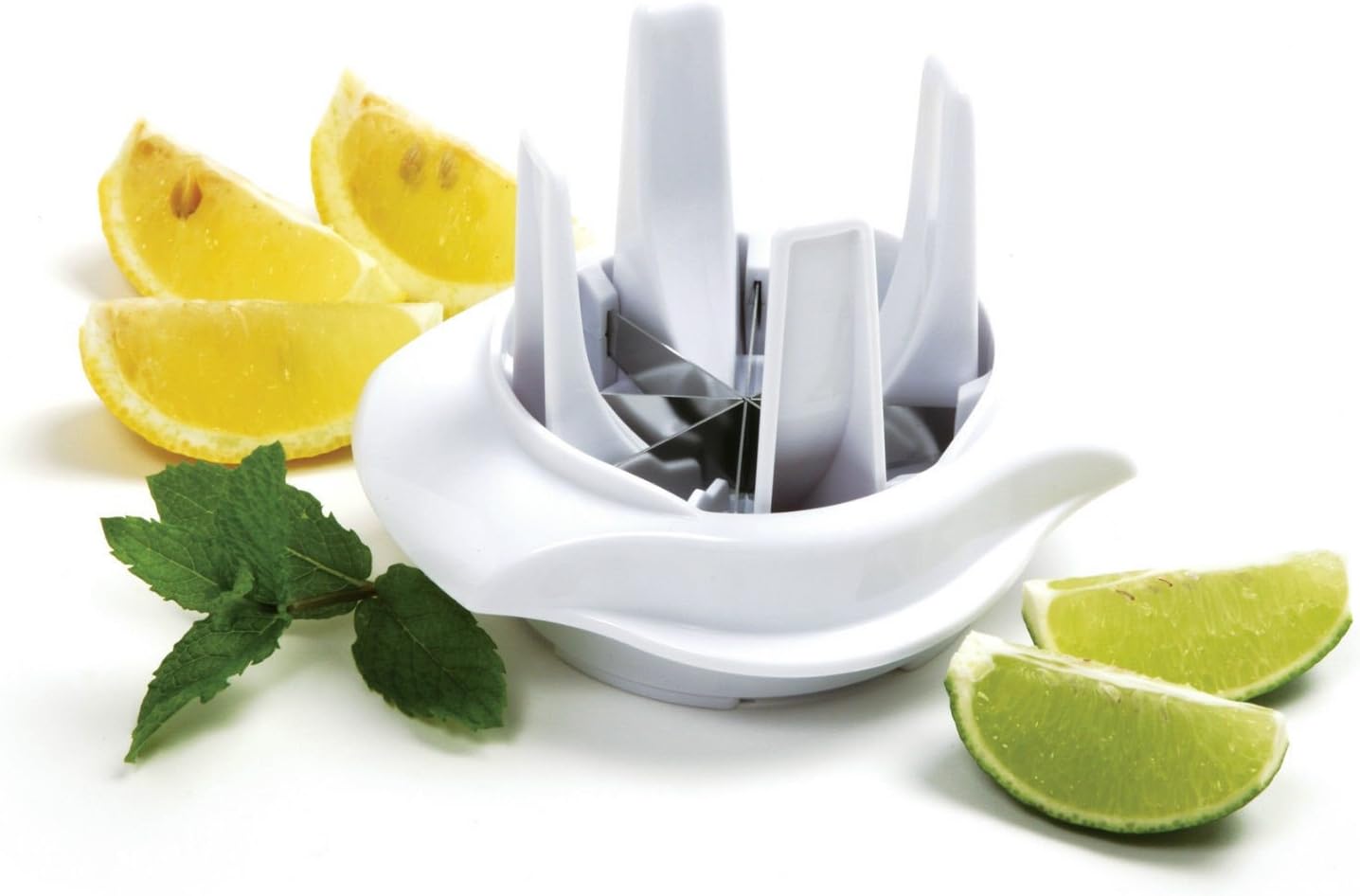 Norpro Lemon Lime Slicer Wedger Cutter Food Drink Tea Cocktails Garnish Tool
