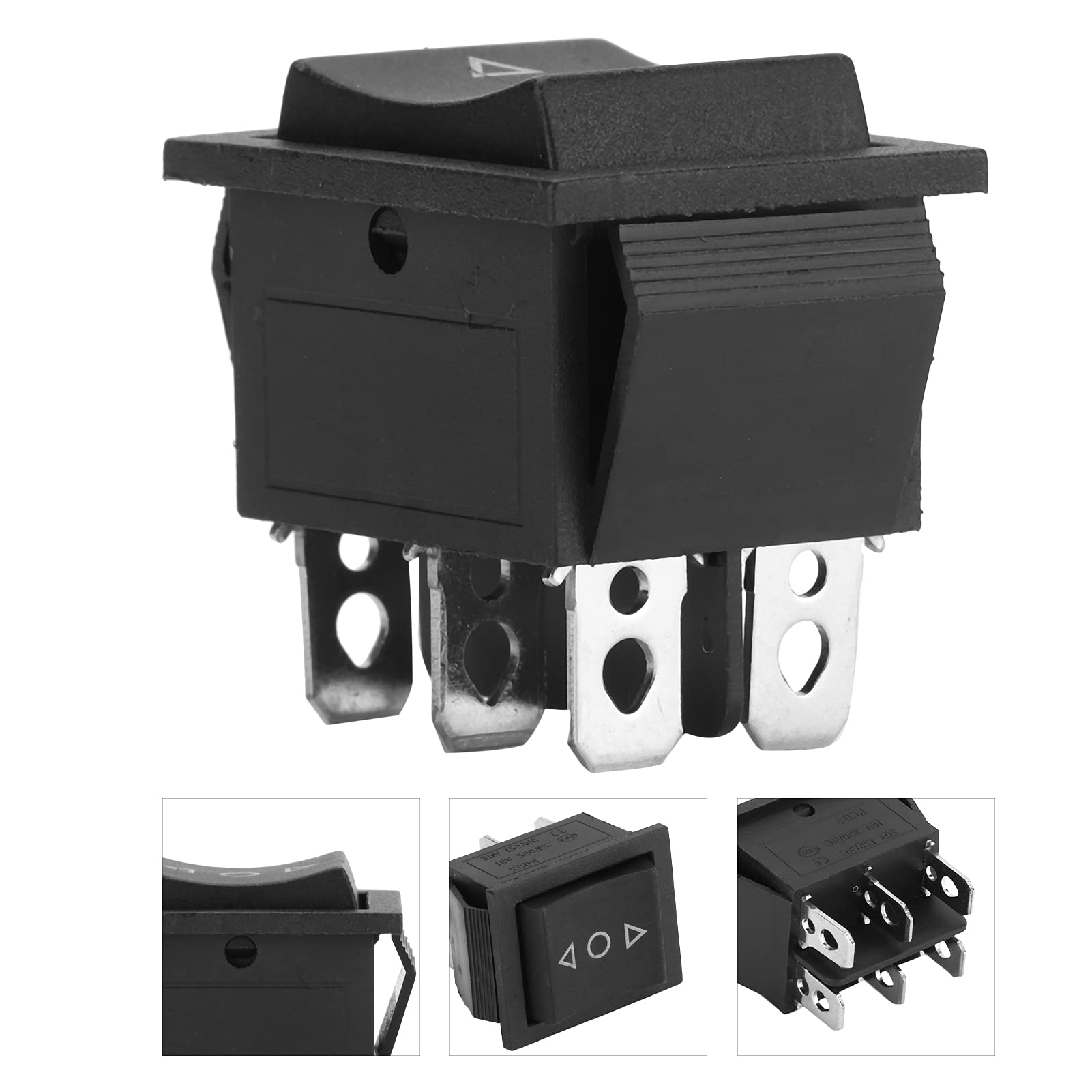 Akozon Interruttore, 6 Pin 3 Posizioni Snap Posizione On-off-On Interruttore a Bilanciere per Barca per Auto Moto Barche
