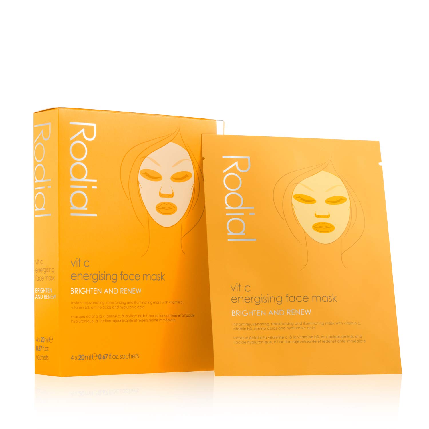 RodialVit C Cellulose Sheet Mask (Box of 4)