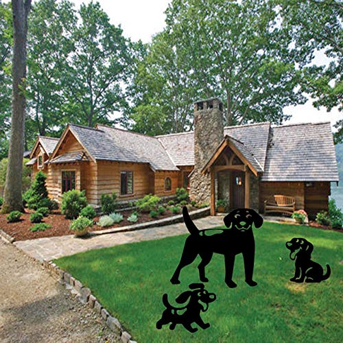 Lvjian Dog Silhouette Stakes, Yard Art Dog Pup Stakes, Waterproof And Weatherproof Acrylic Gardens Art Decoration, Animal Shape Statue Ornaments Home Outdoors, Gifts For Dog Lovers #TOP2