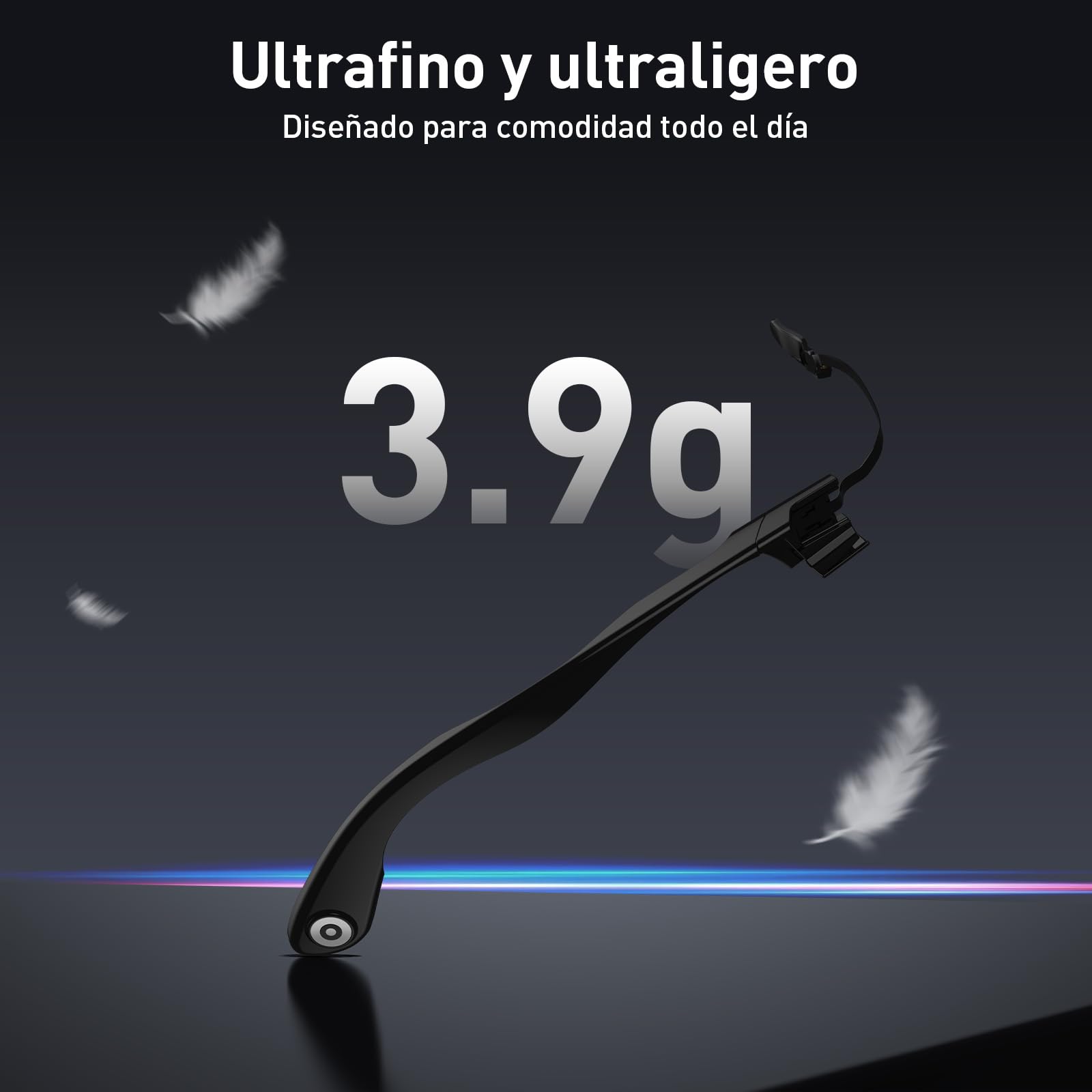 PRISMXR Carina C2 Batería portátil para Gafas RayBan Meta, magnética Ultraligera, Cargador portátil con autonomía extendida de 14 a 19 Horas (para Wayfarer Large)