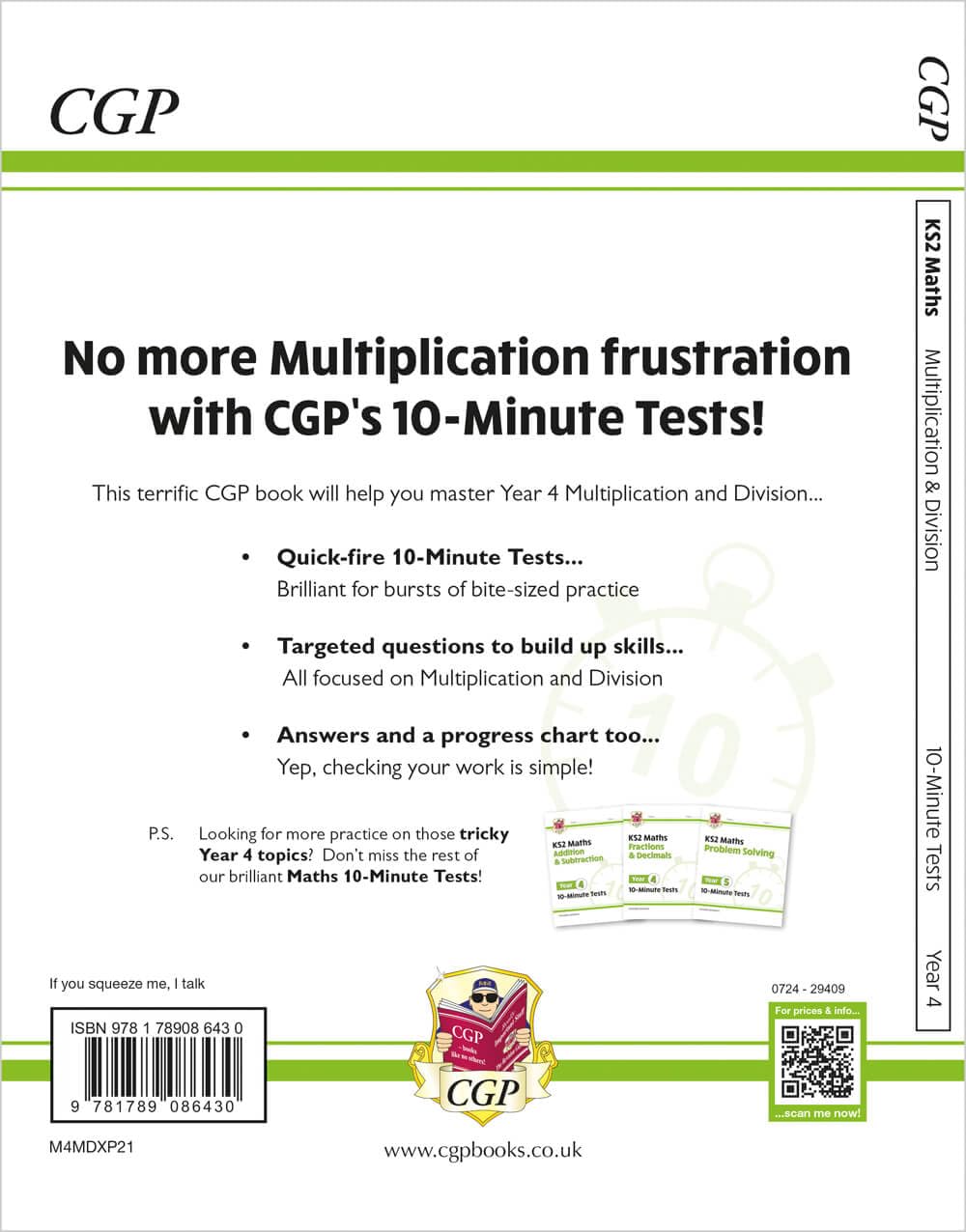 KS2 Year 4 Maths 10-Minute Tests: Multiplication & Division