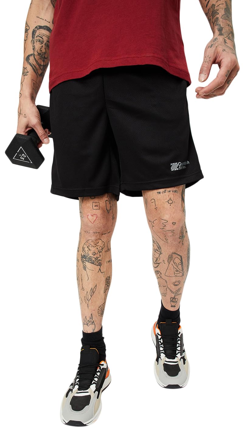 Max Men’s Slim Fit Striped Elasticated Sports Shorts